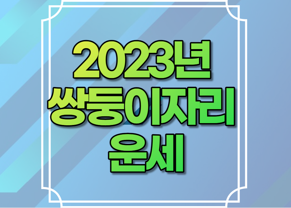 2023년 쌍둥이자리 운세