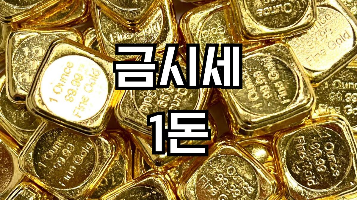 금시세1돈