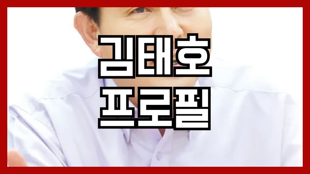 김태호 프로필