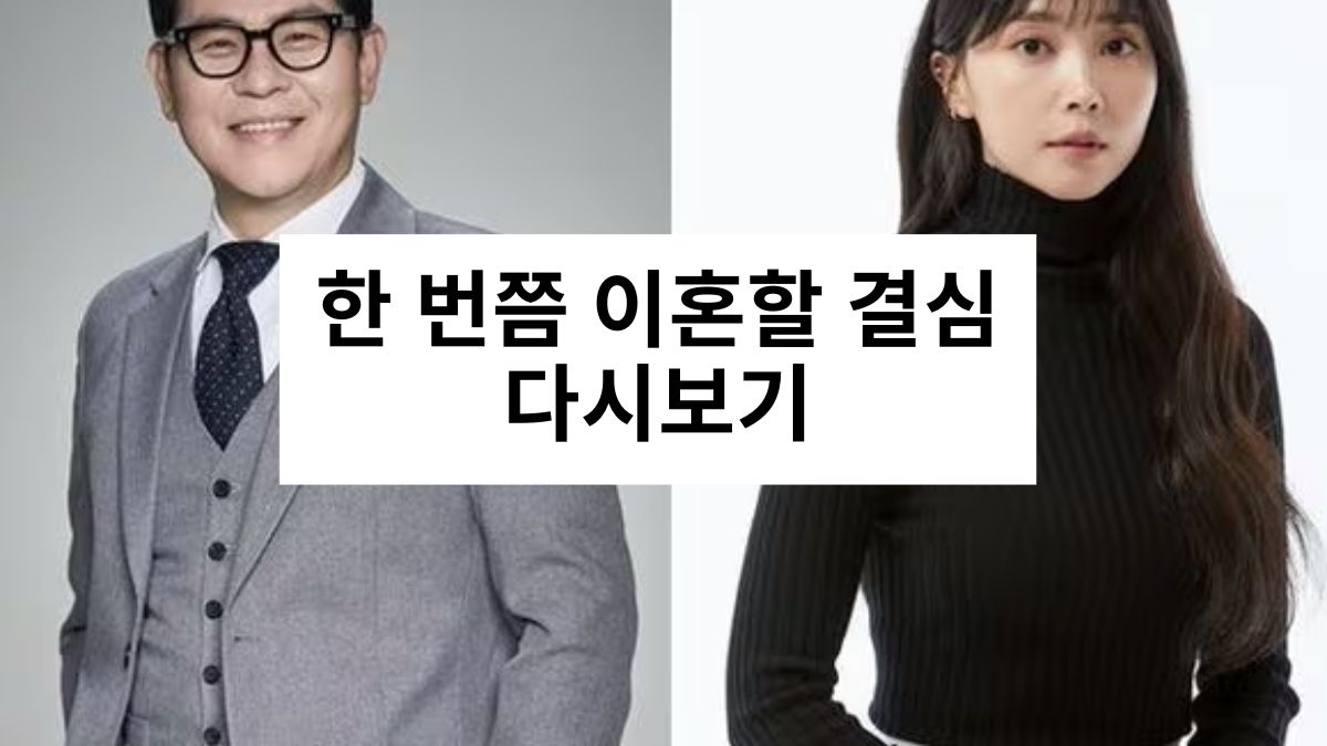 한 번쯤 이혼할 결심 다시보기