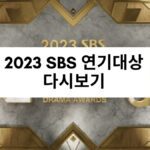 2023 SBS 연기대상 다시보기