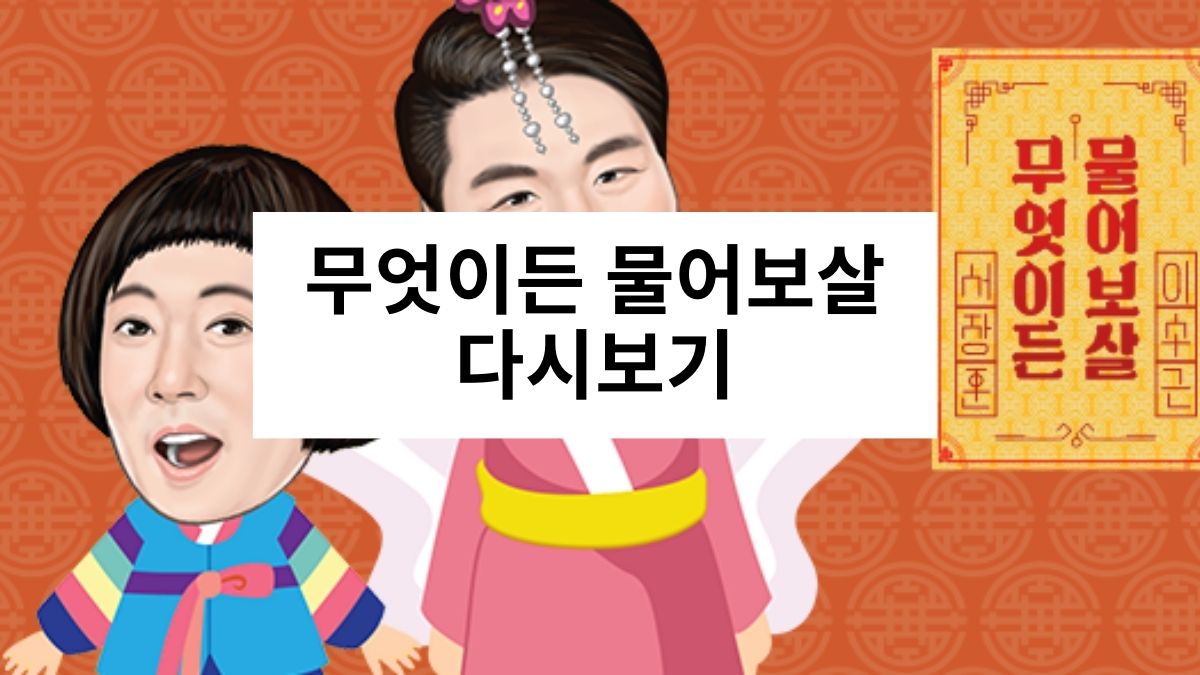 무엇이든 물어보살 다시보기