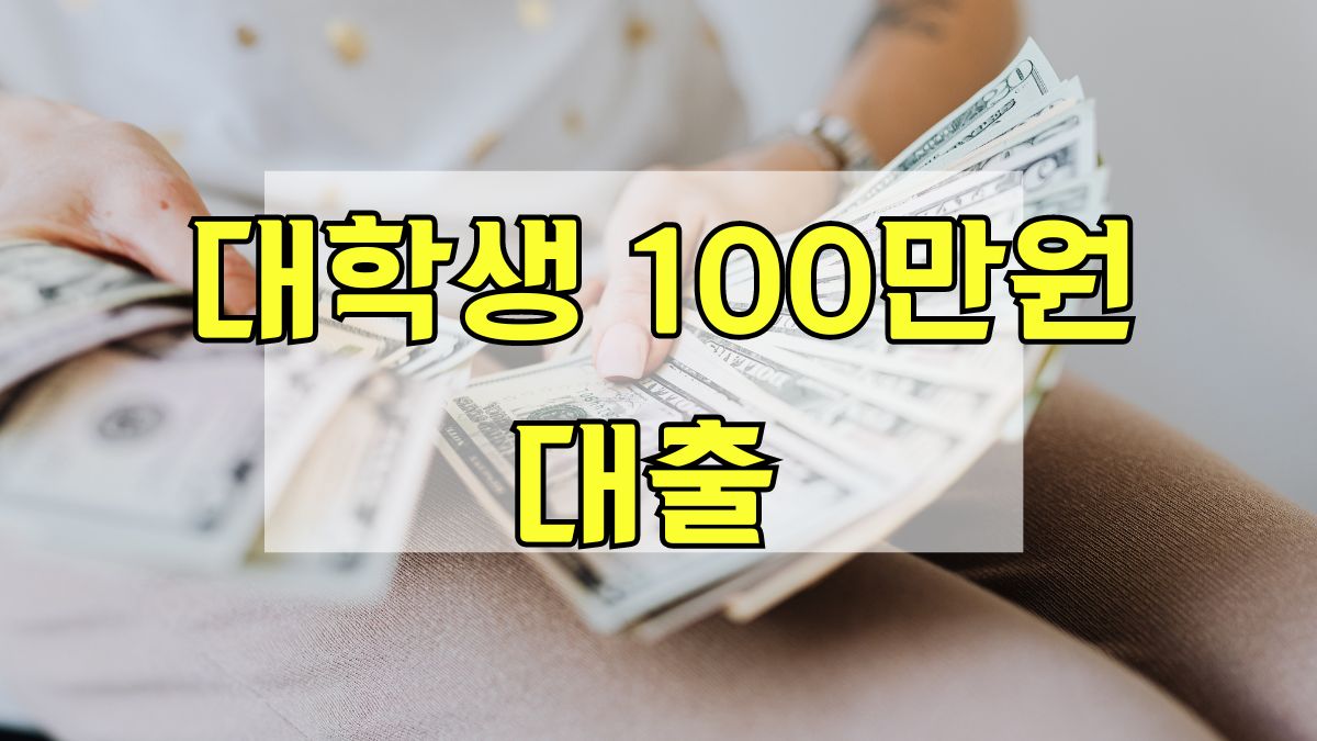 대학생 1000만원 대출