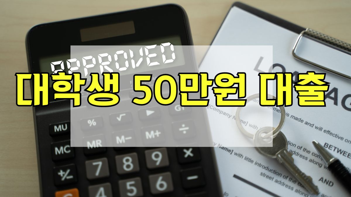 대학생 50만원 대출