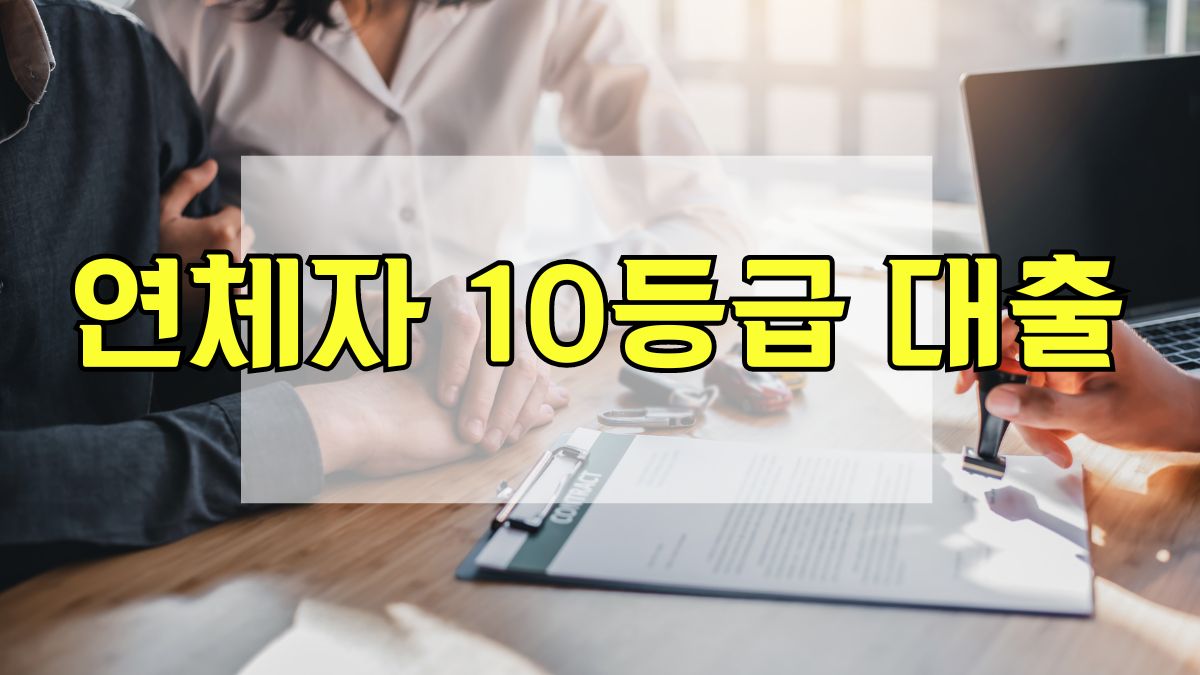 연체자 10등급대출