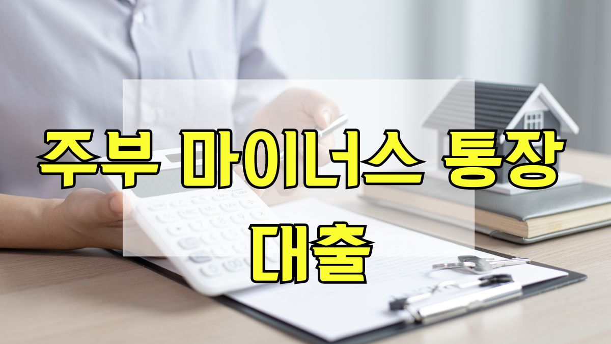 주부 마이너스 통장 대출