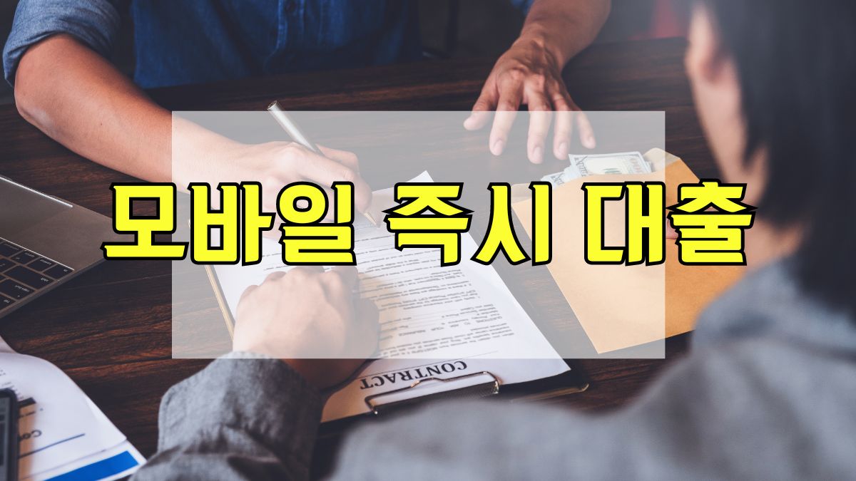 모바일 즉시 대출
