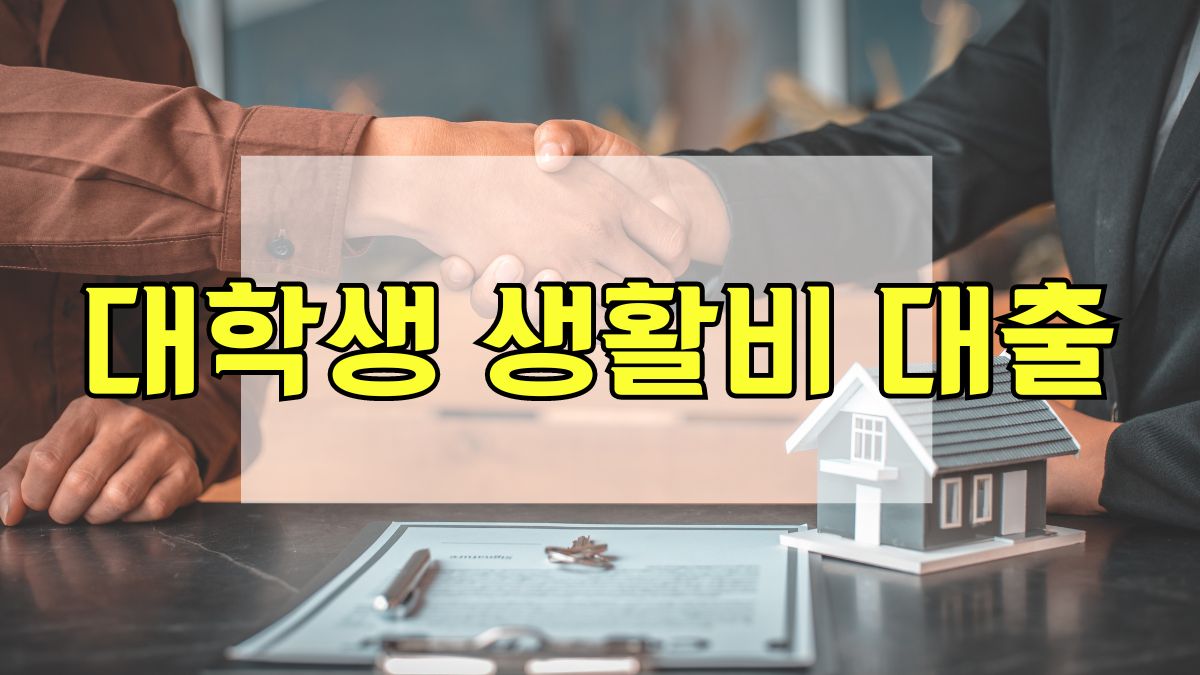 대학생 생활비 대출