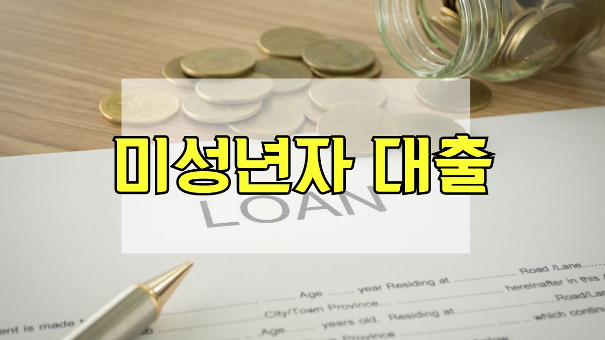 미성년자 대출