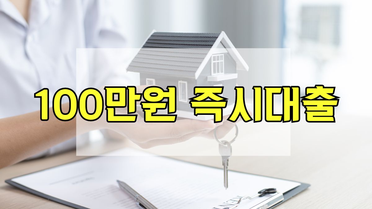 100만원 즉시대출