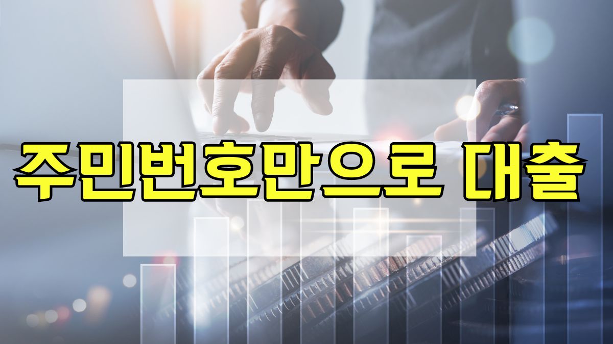 주민번호만으로 대출