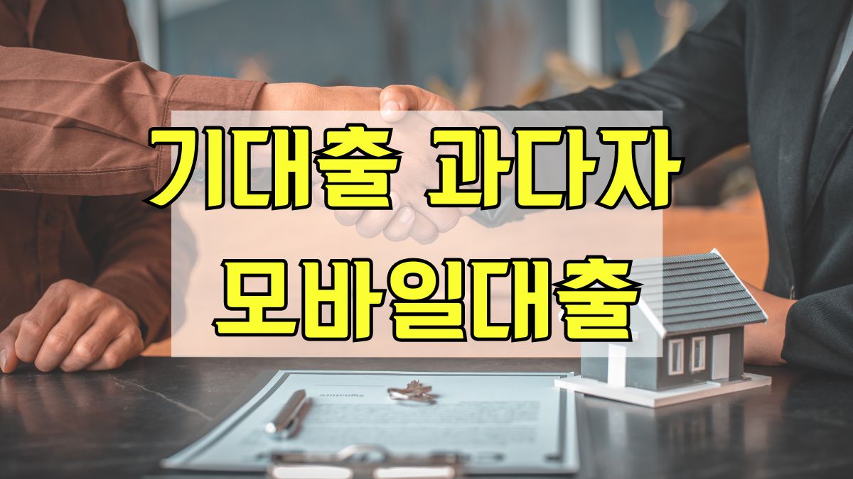 기대출 과다자 모바일대출