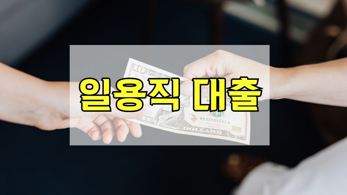 일용직 대출