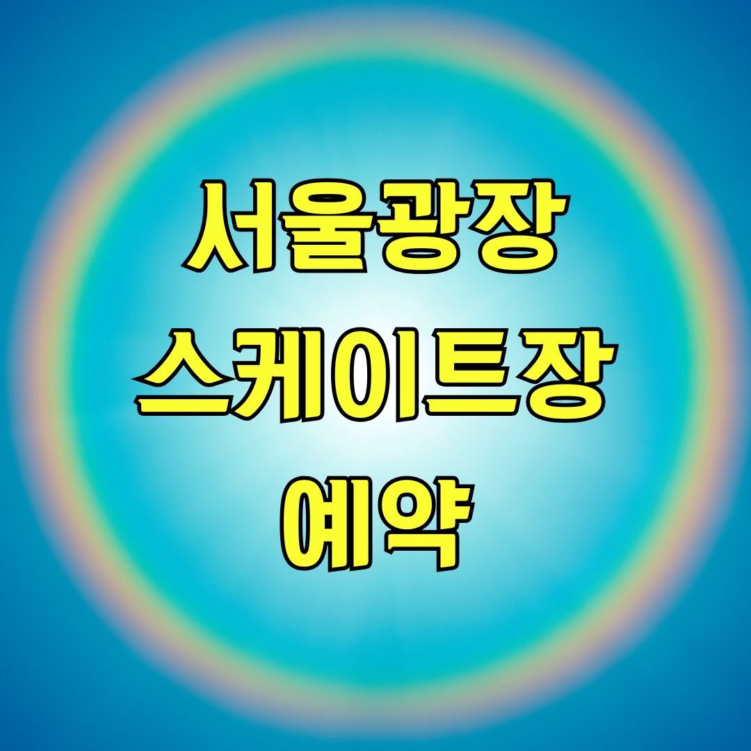 서울광장 스케이트장 예약
