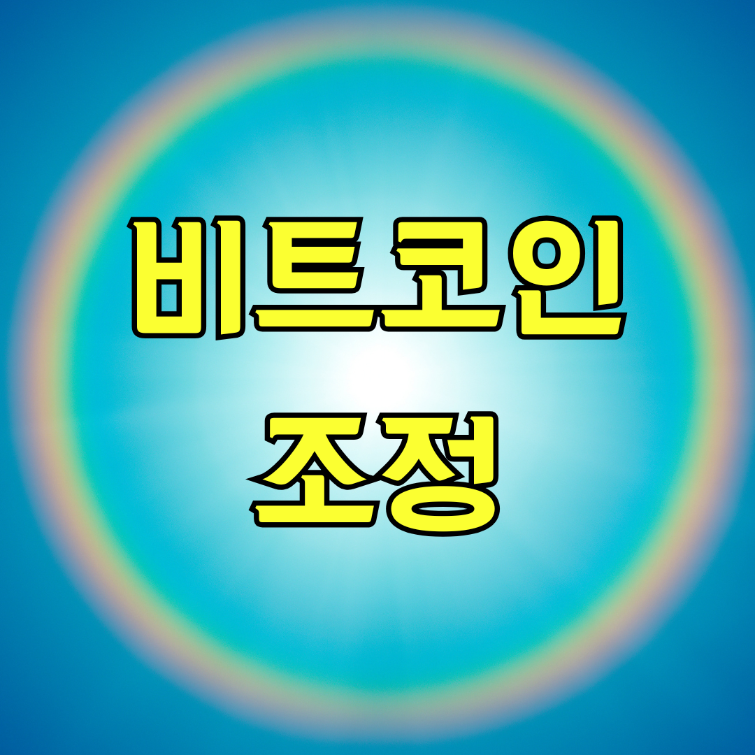 비트코인 조정