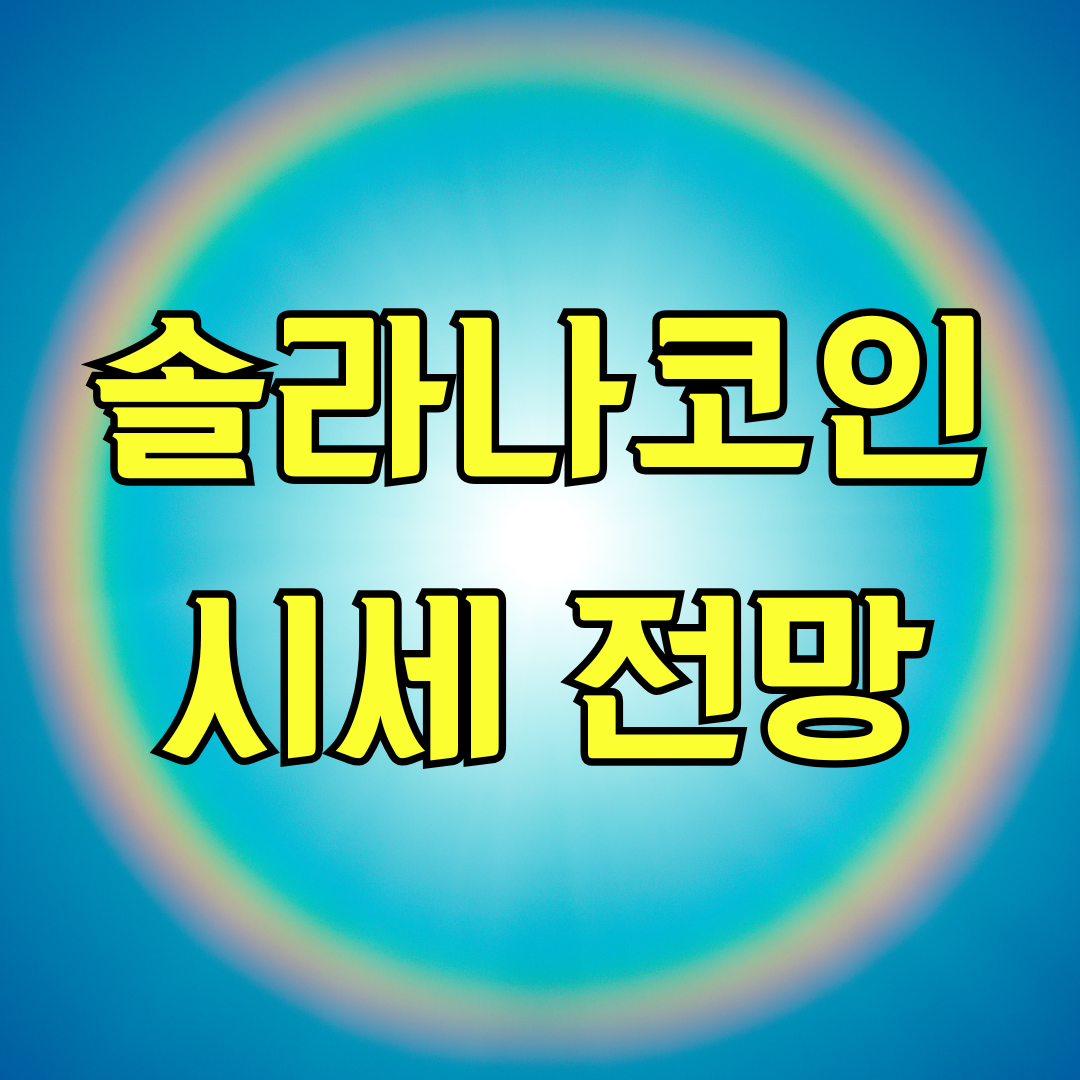 솔라나코인 시세 전망