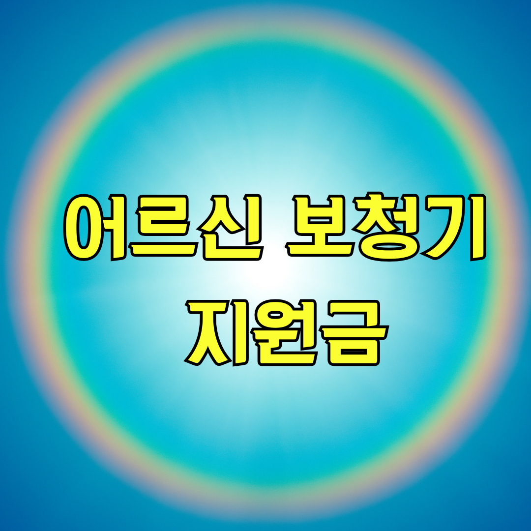어르신 보청기 지원금