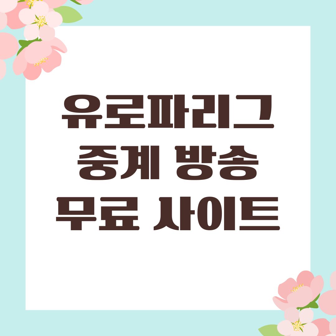 유로파리그 중계 방송 무료 사이트