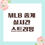 MLB 중계 실시간 스트리밍