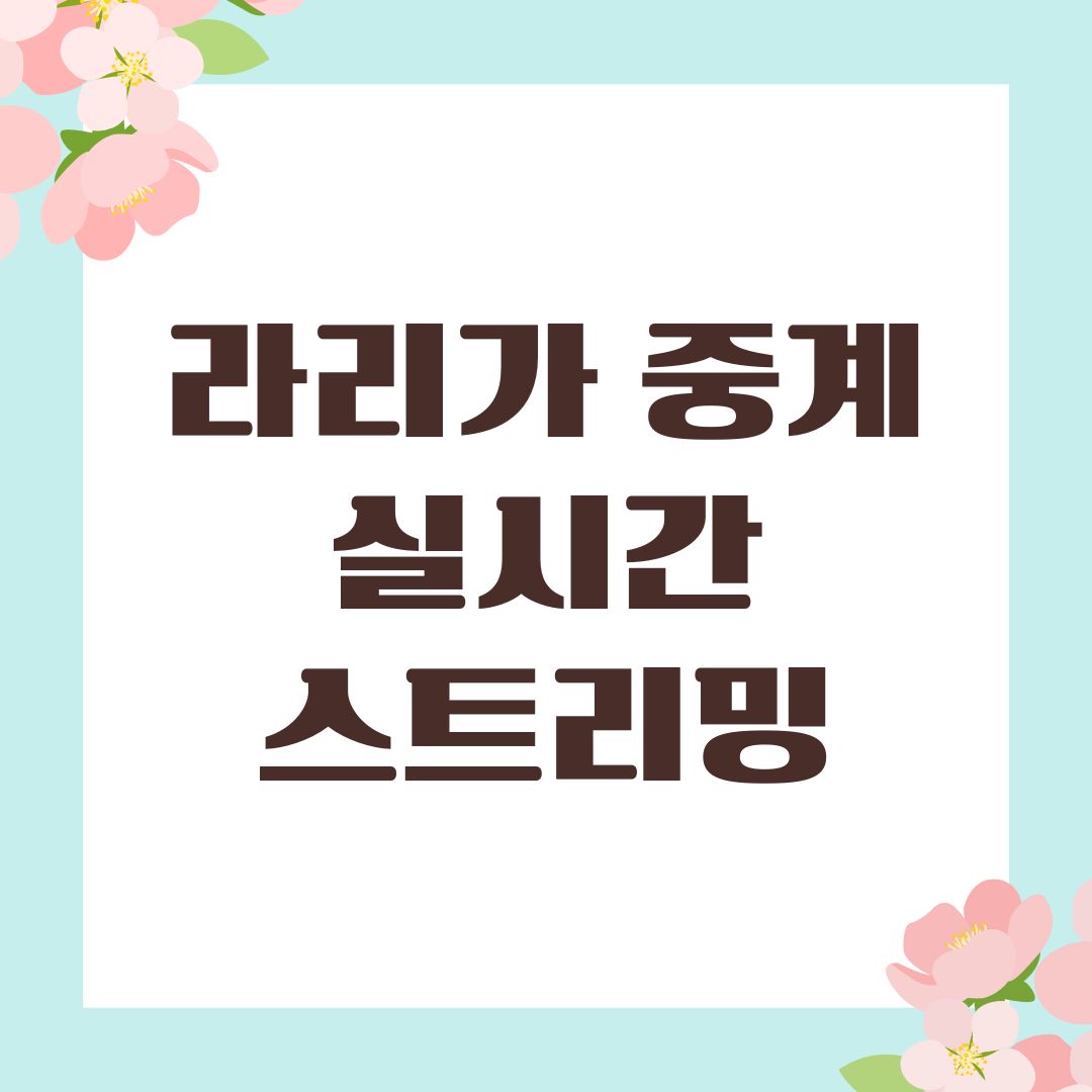 라리가 중계