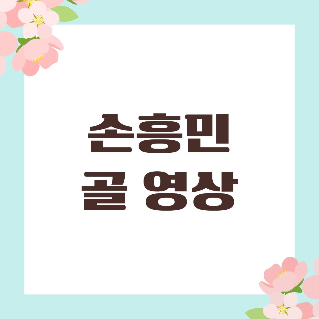 손흥민 골 영상